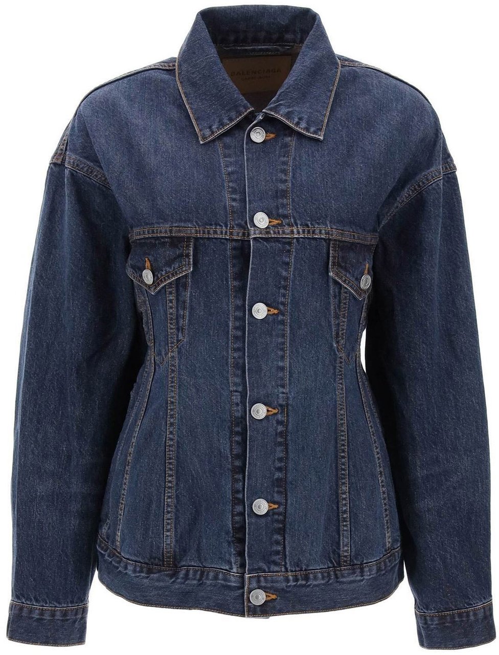 Balenciaga Balenciaga 'Hourglass' Denim Jacket Blauw