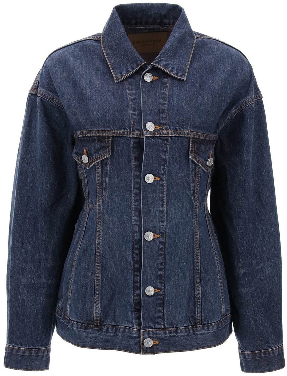 Balenciaga Balenciaga 'Hourglass' Denim Jacket Blauw
