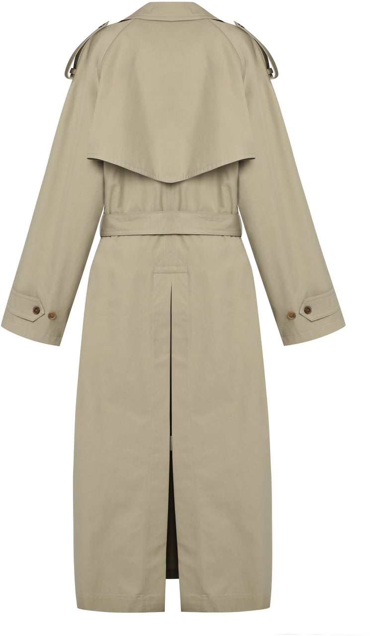 Balenciaga Cotton trench coat Groen