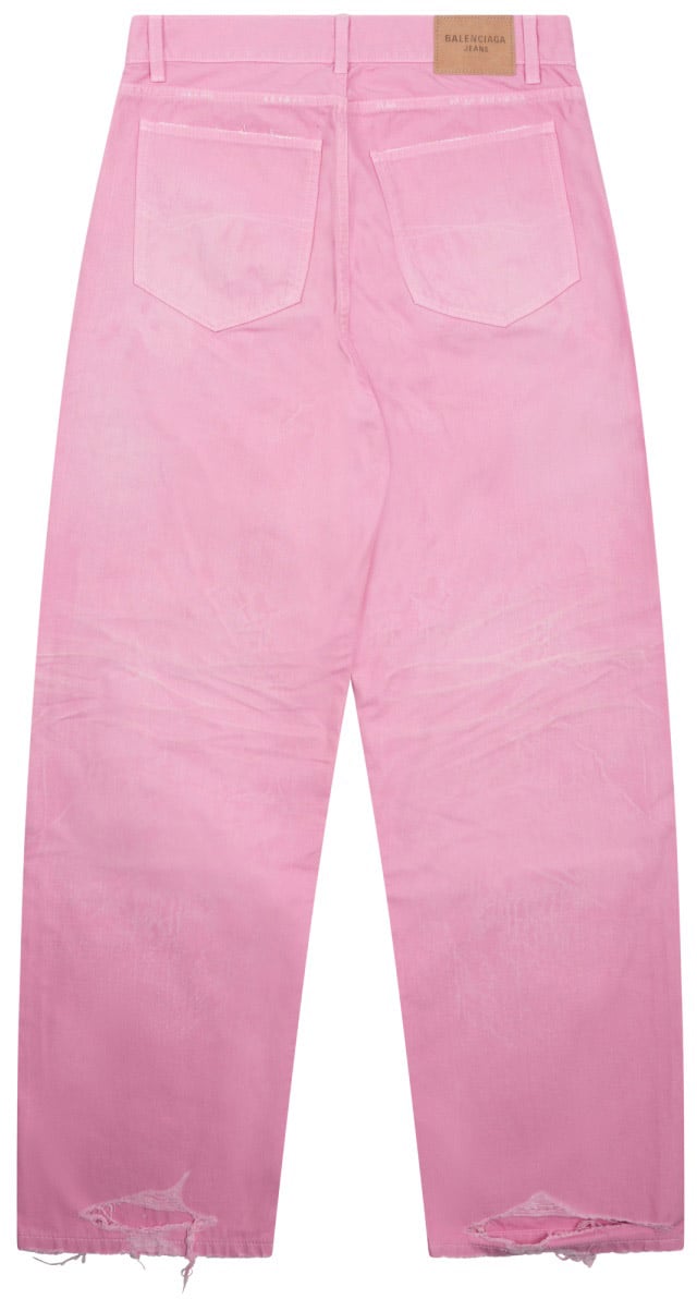 Balenciaga Relaxed-Fit Pants With Five-Pocket Design Roze