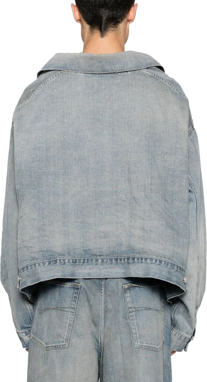 Balenciaga Coats Clear Blue Blauw