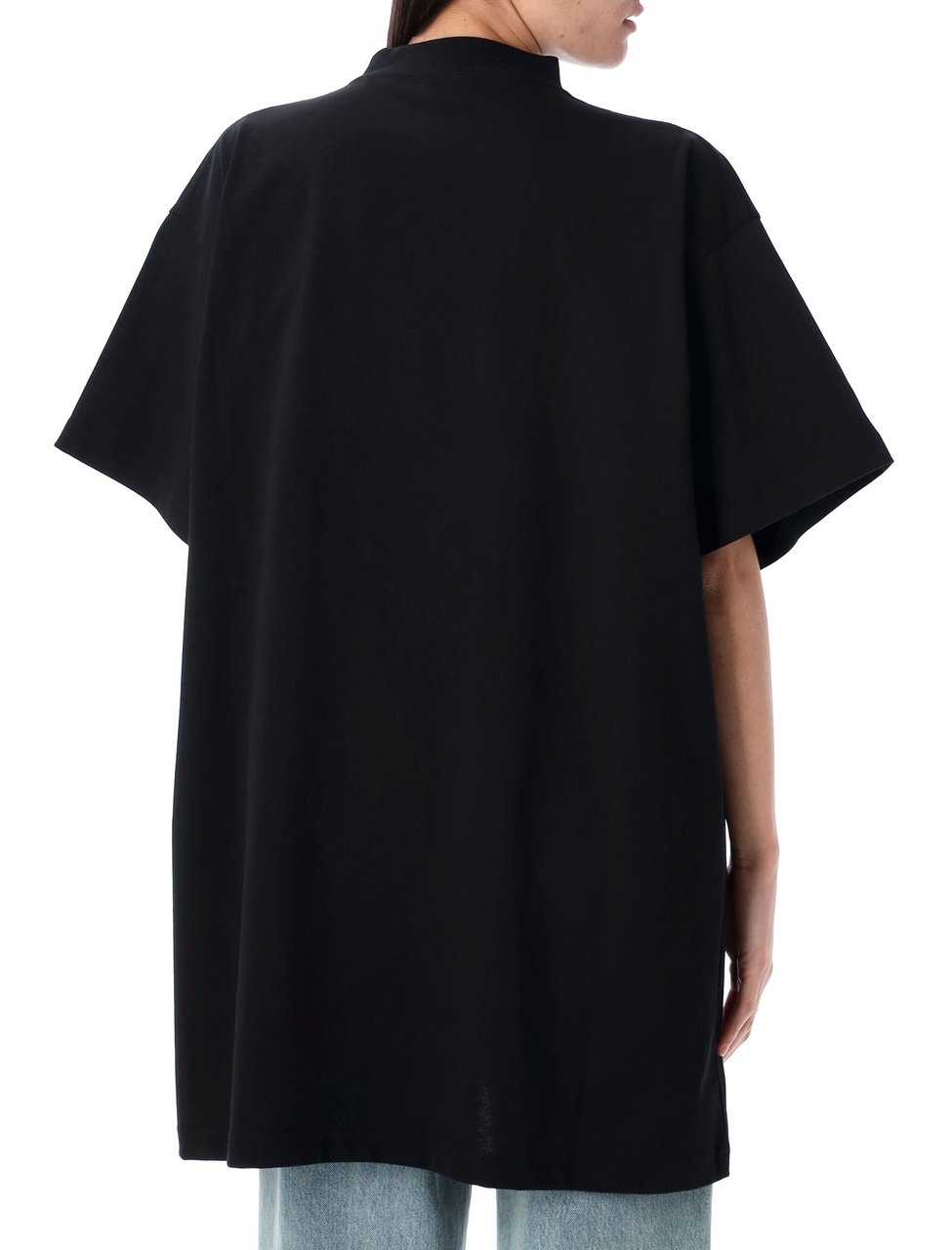 Balenciaga Oversized T-Shirt Nero Zwart