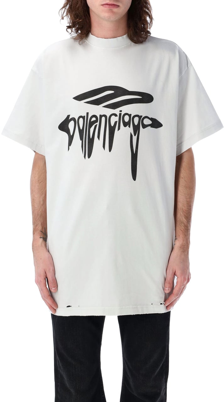Balenciaga 3B liquefied t-shirt Wit