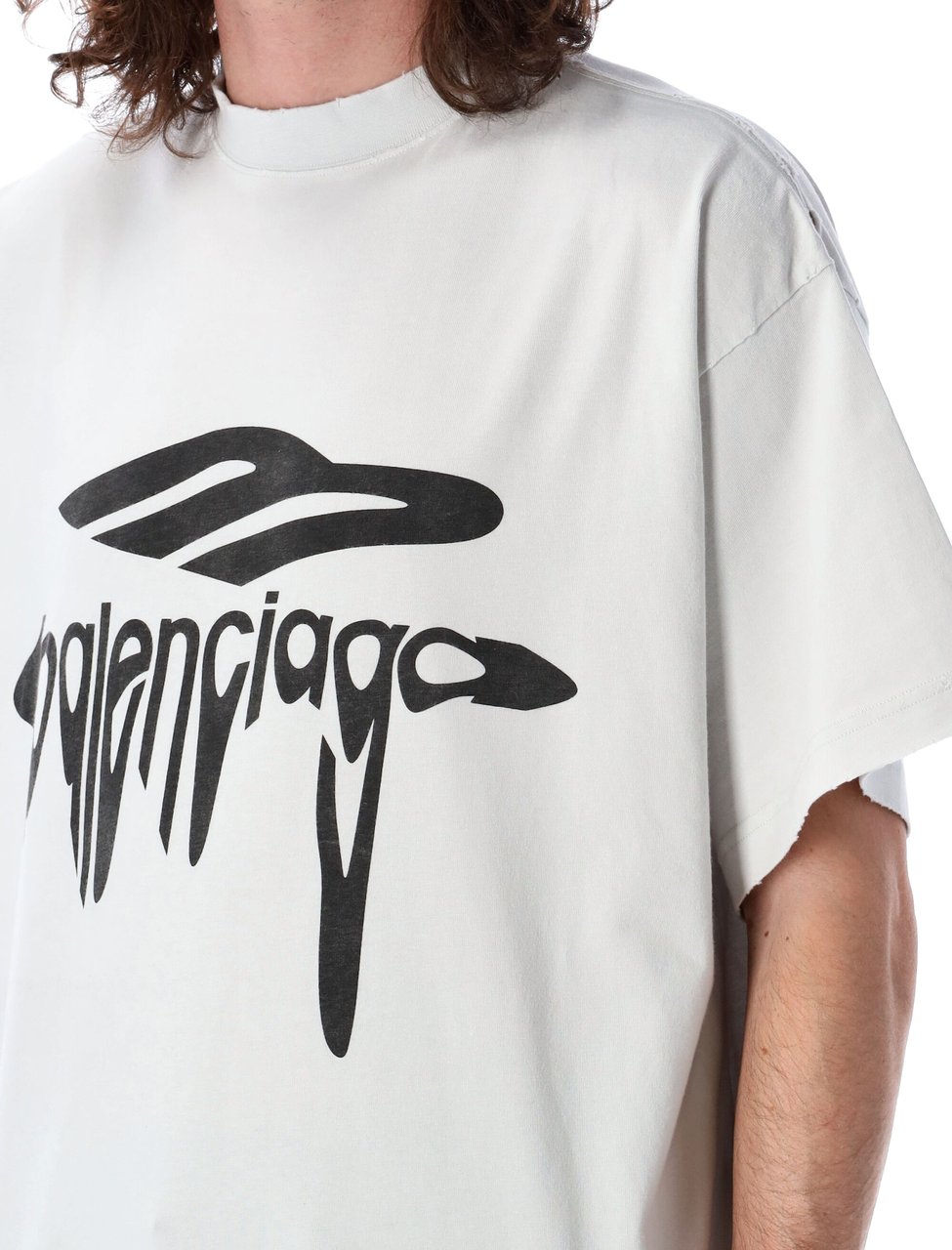 Balenciaga 3B liquefied t-shirt Wit