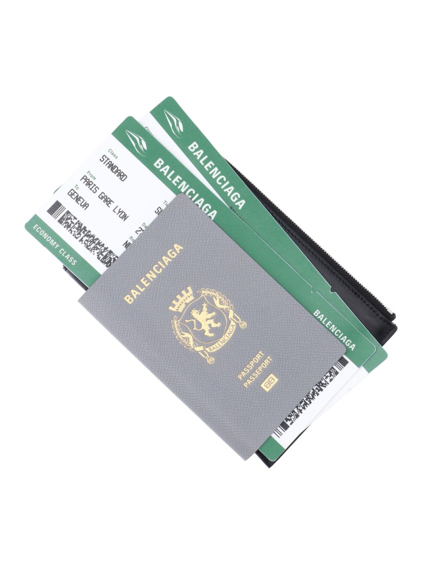 Balenciaga "Passport" Smartphone Holder – Gray Grijs