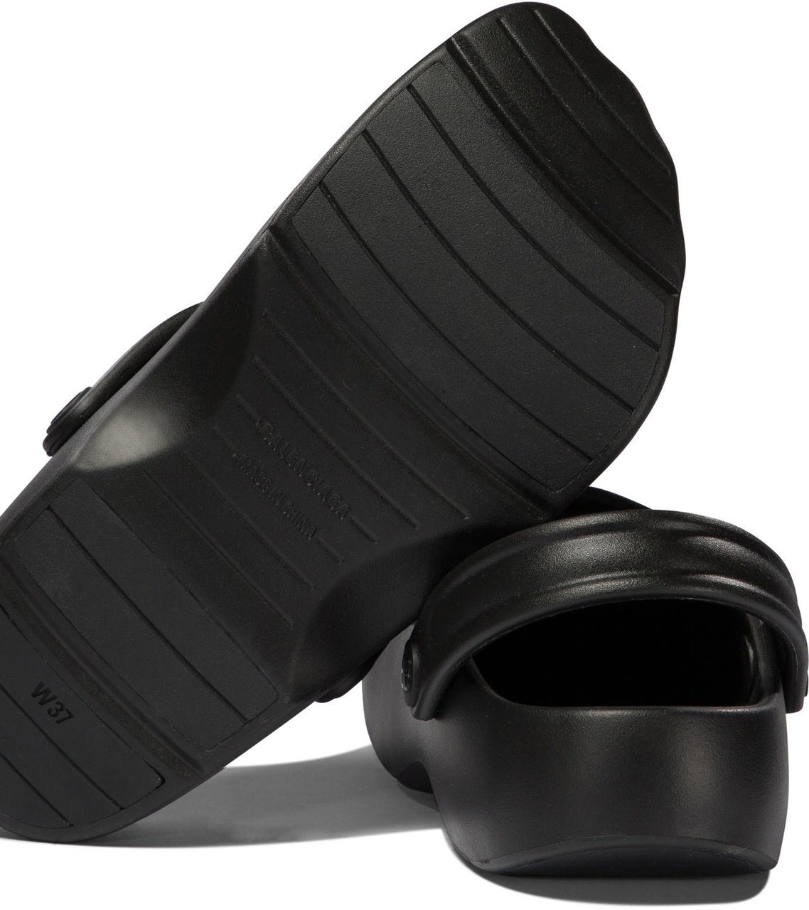Balenciaga "Sunday Molded" sabot Zwart