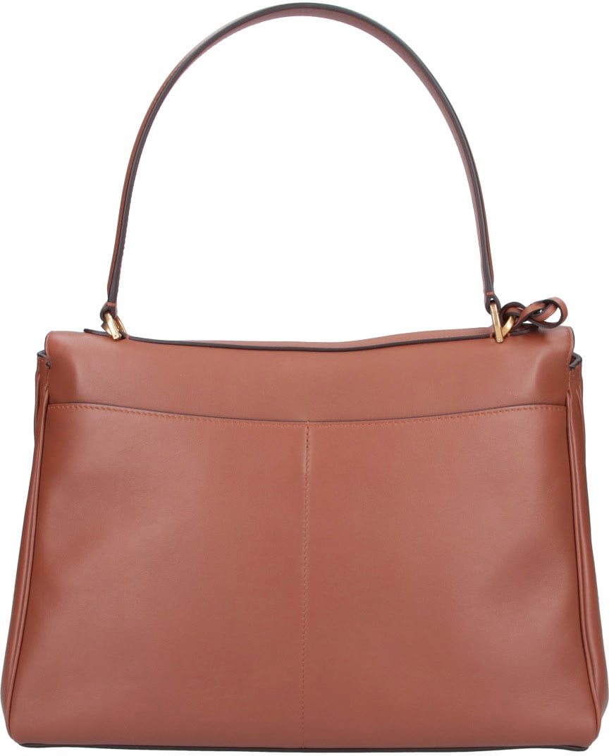 Balenciaga Brown Rodeo Medium Calfskin Leather Handbag Bruin