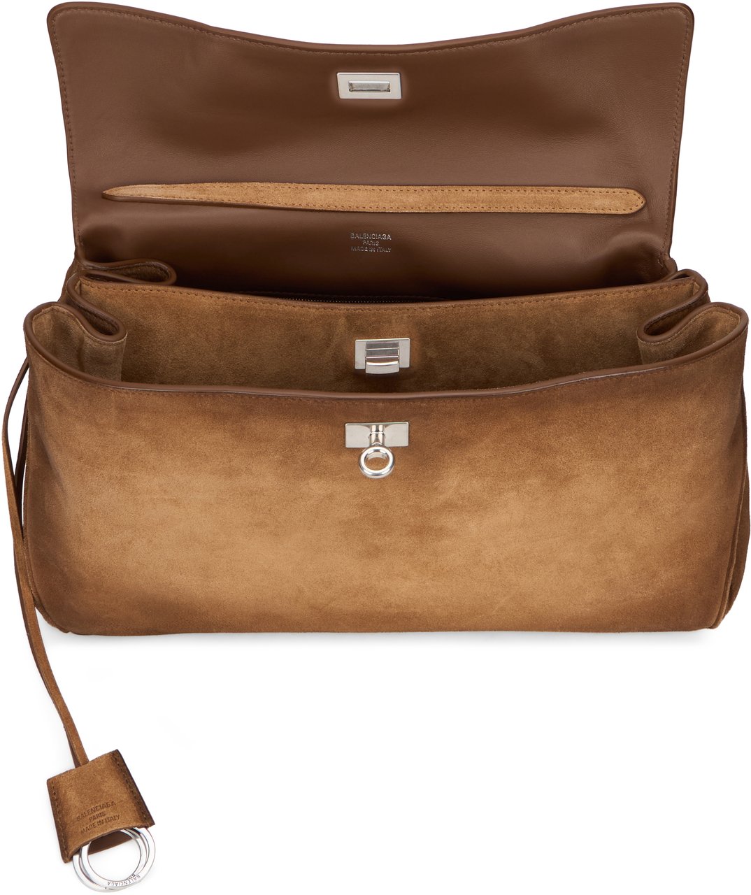 Balenciaga Rodeo Large Bag in suede Bruin