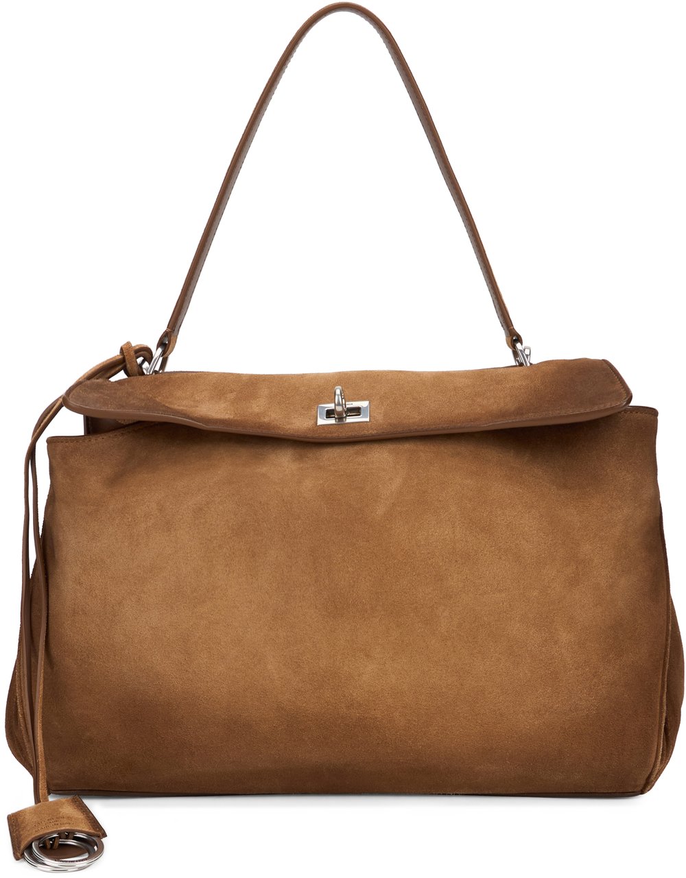 Balenciaga Rodeo Large Bag in suede Bruin