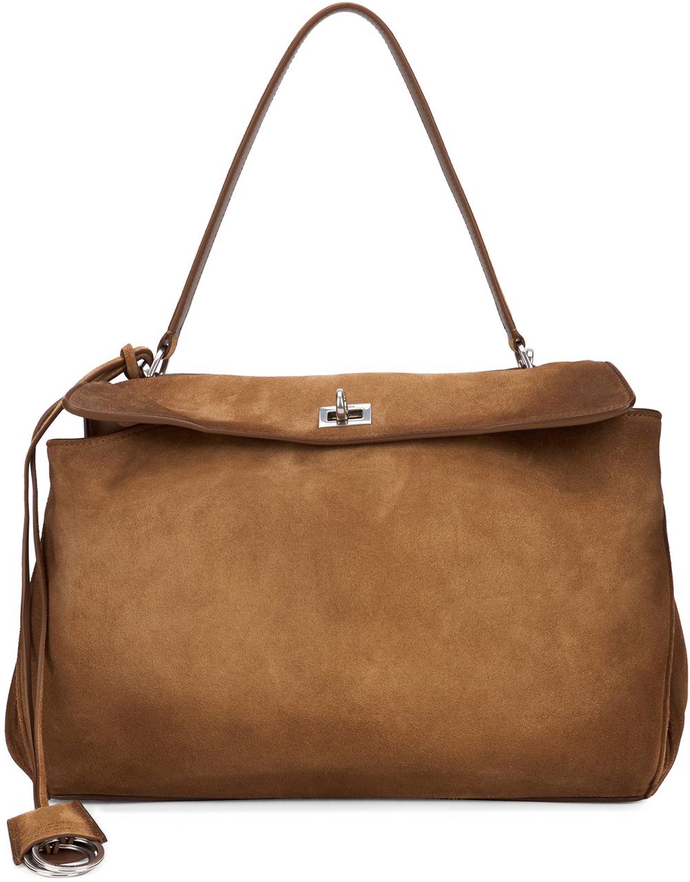 Balenciaga Rodeo Large Bag in suede Bruin