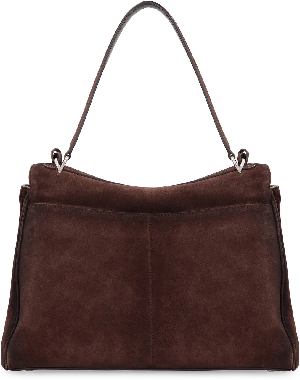 Balenciaga Rodeo Media bag in calf suede Bruin
