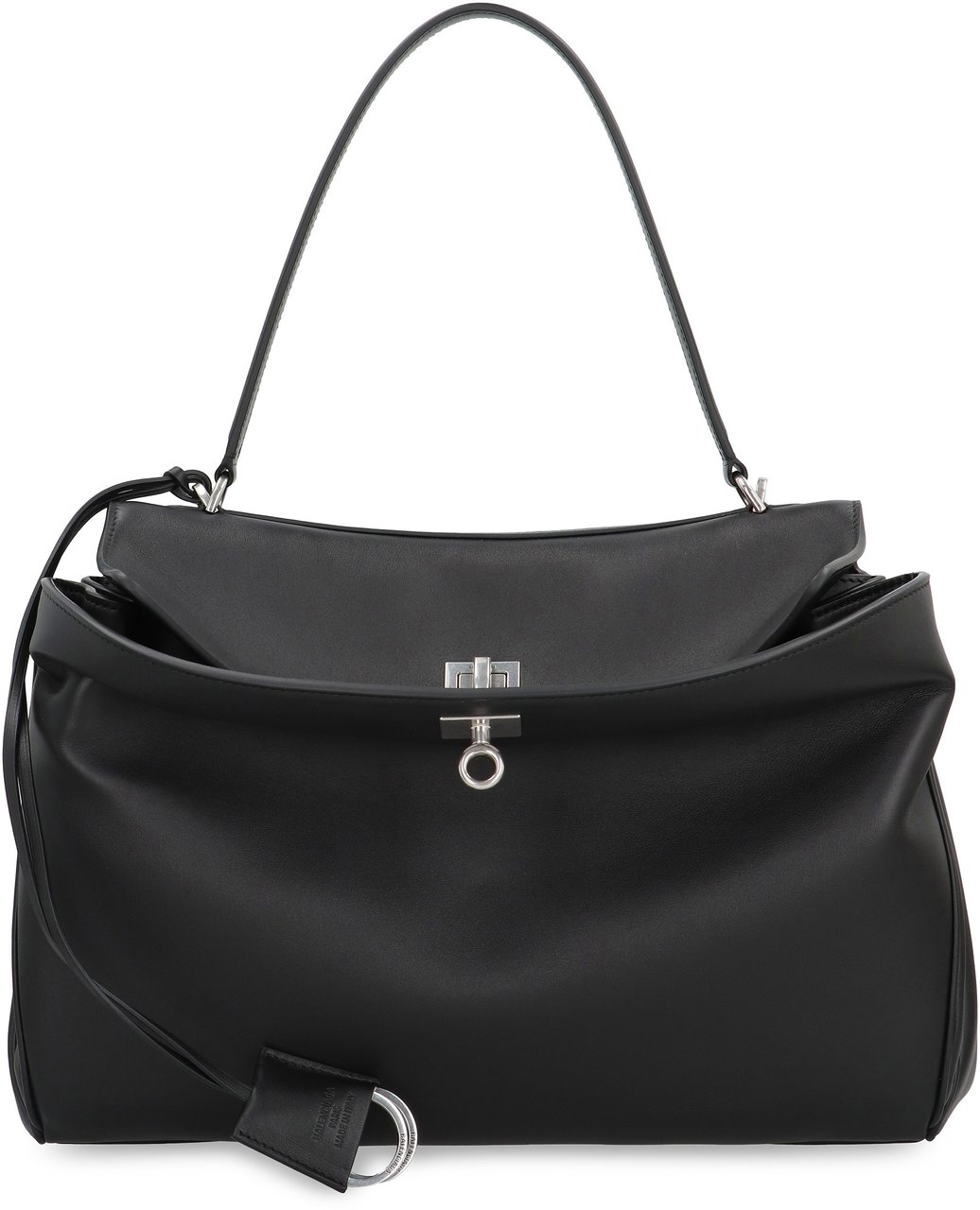 Balenciaga Rodeo Media Leather handbag Zwart