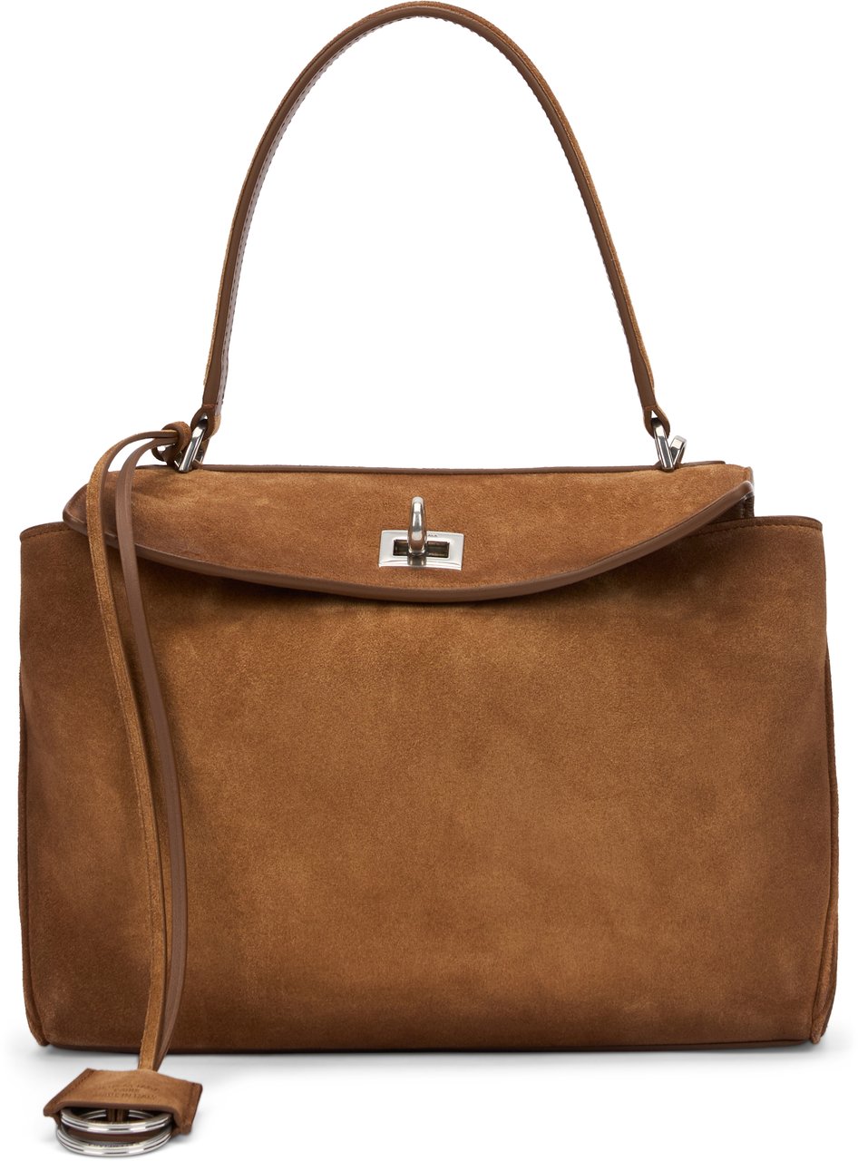 Balenciaga Small Rodeo handbag in suede Neutraal