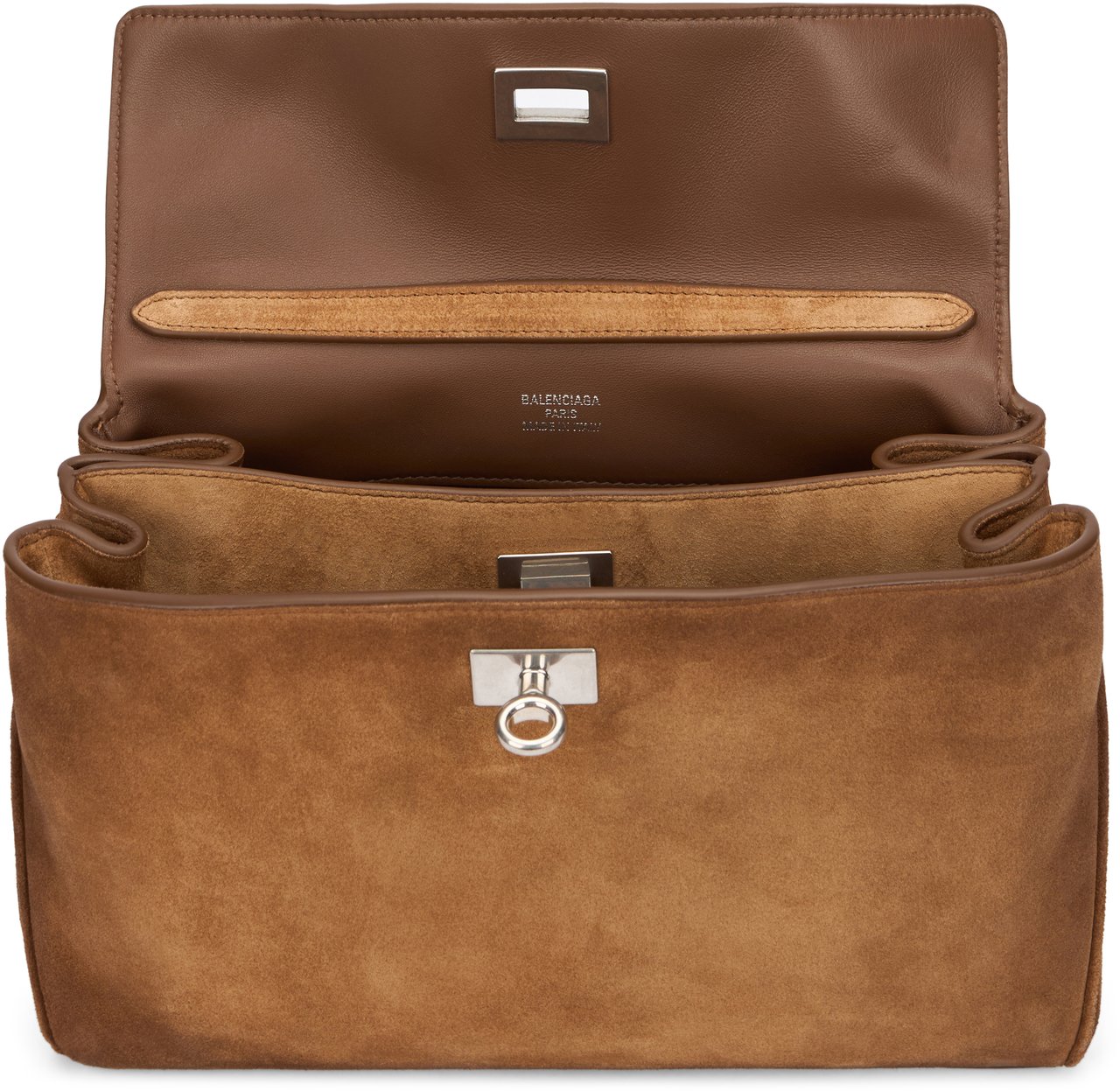 Balenciaga Small Rodeo handbag in suede Neutraal