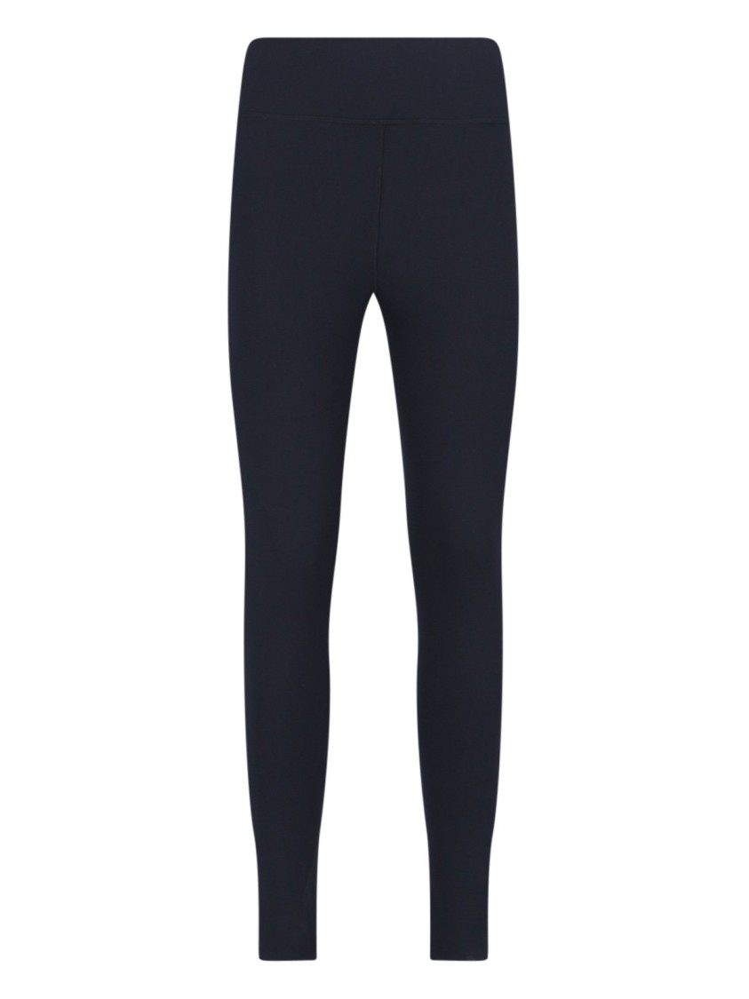 Balenciaga Skinny Fit Leggings With Logo Emblem Zwart