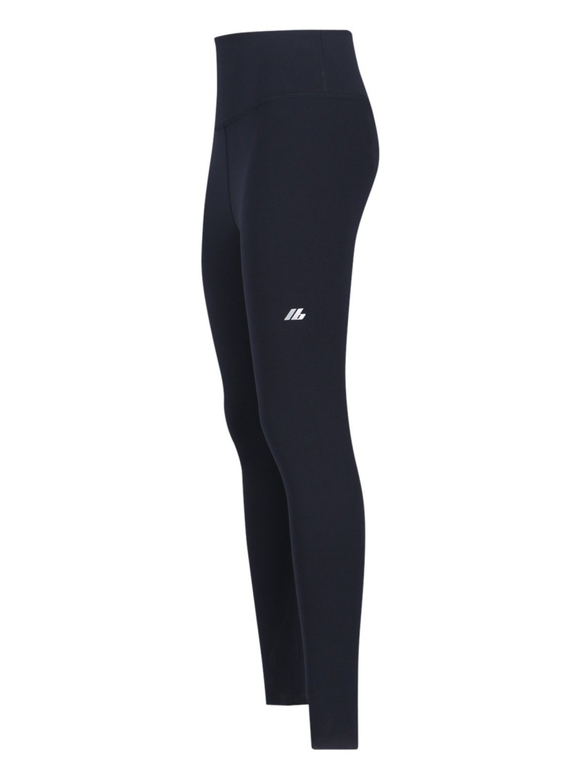 Balenciaga Skinny Fit Leggings With Logo Emblem Zwart
