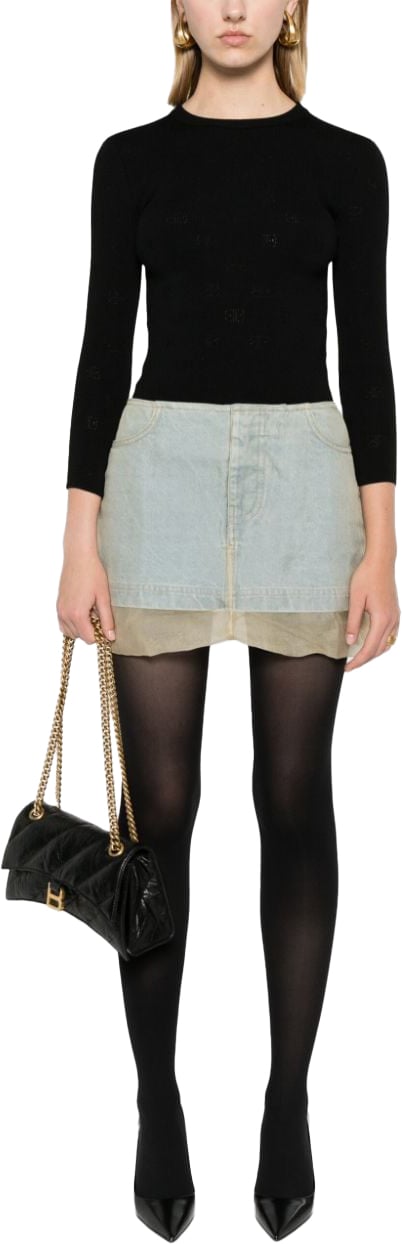 Balenciaga Sweaters Black Zwart