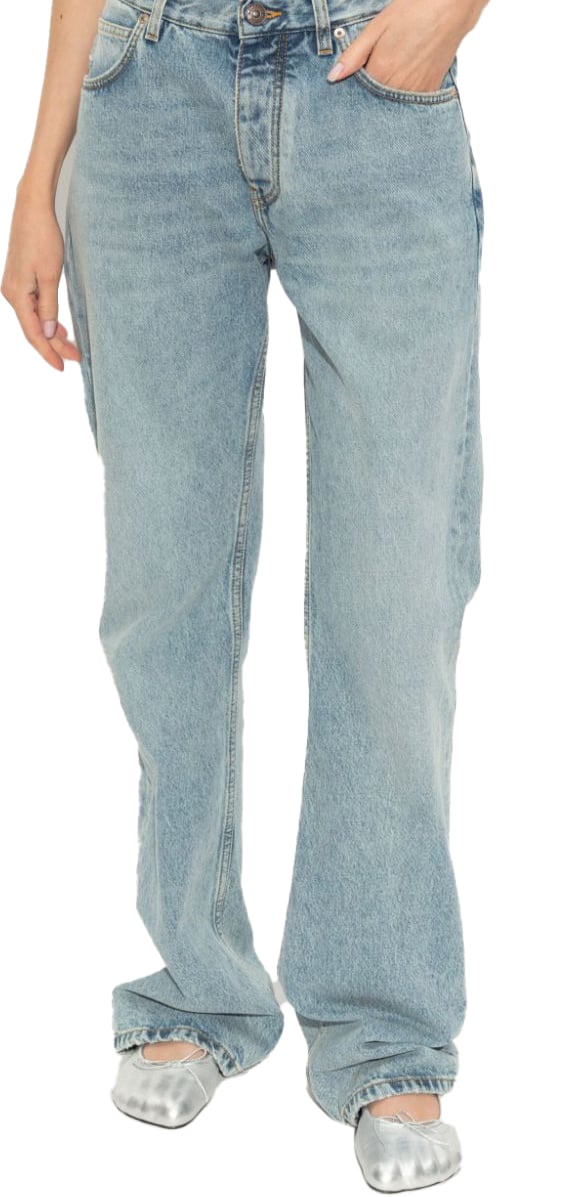 Balenciaga Trousers Clear Blue Blauw