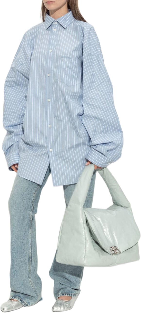 Balenciaga Trousers Clear Blue Lichtblauw