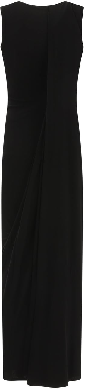 Balenciaga Ribbed jersey sleeveless dress Zwart