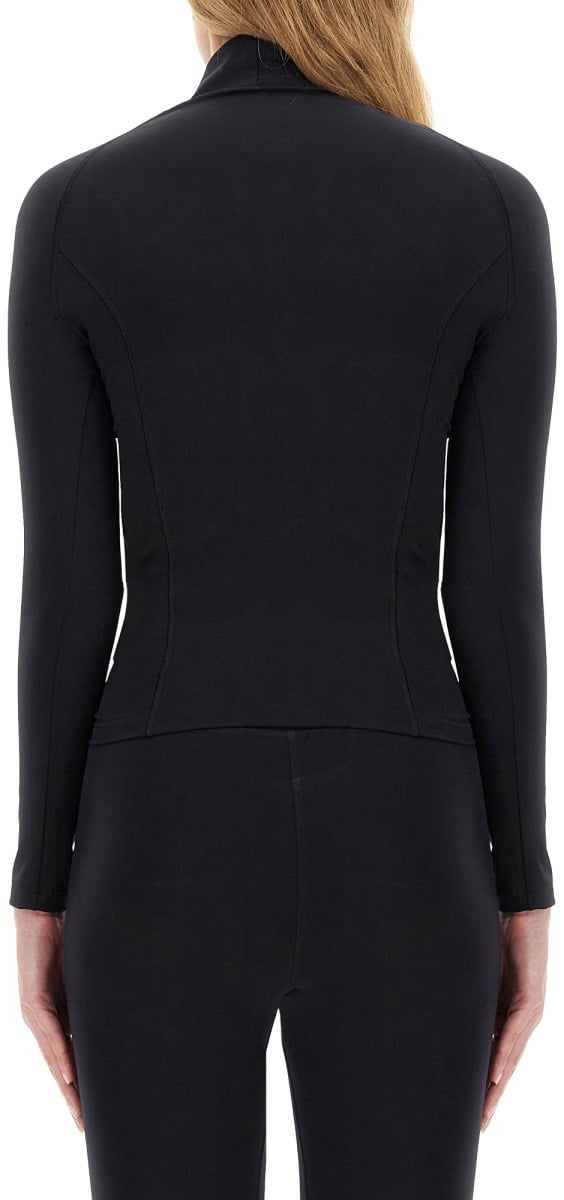 Balenciaga Form-Fitting Top with Balenciaga Logo Neutraal