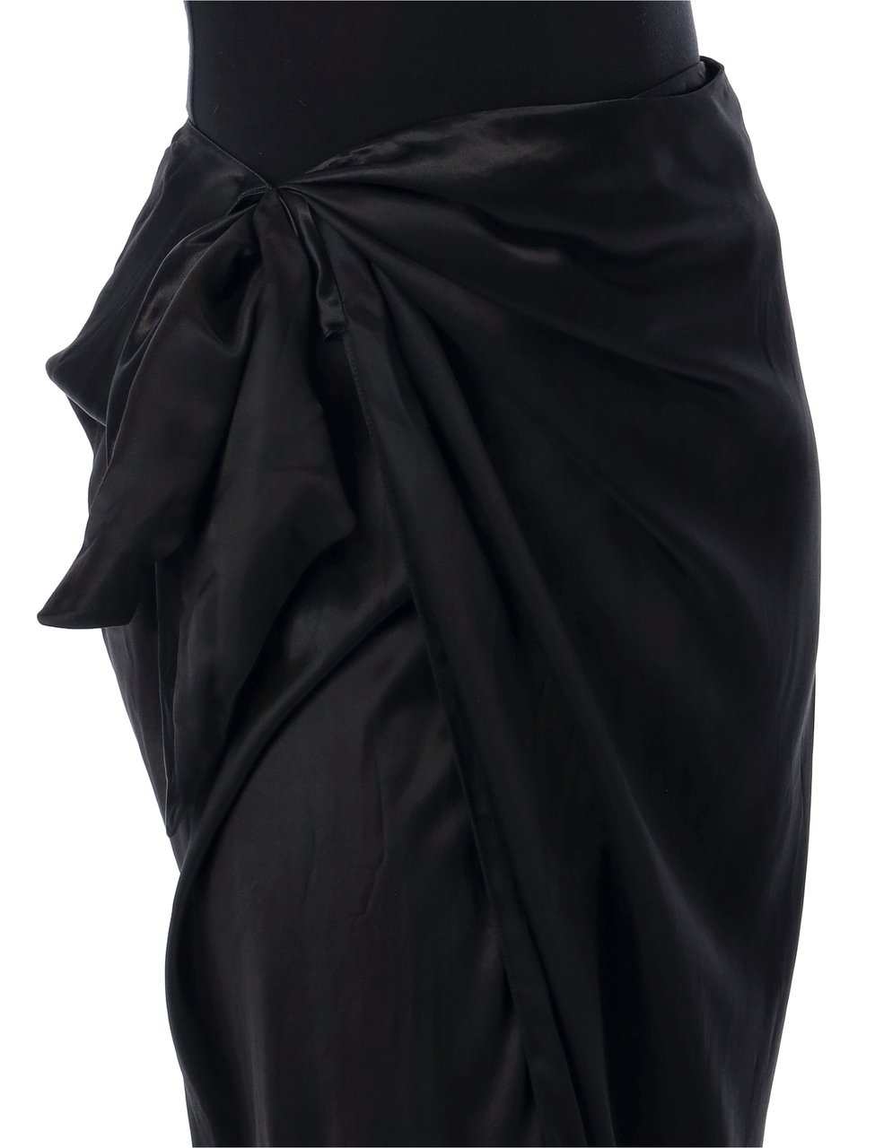 Balenciaga Wrap Skirt Nero Zwart