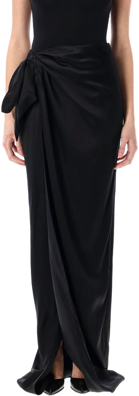 Balenciaga Wrap Skirt Nero Zwart