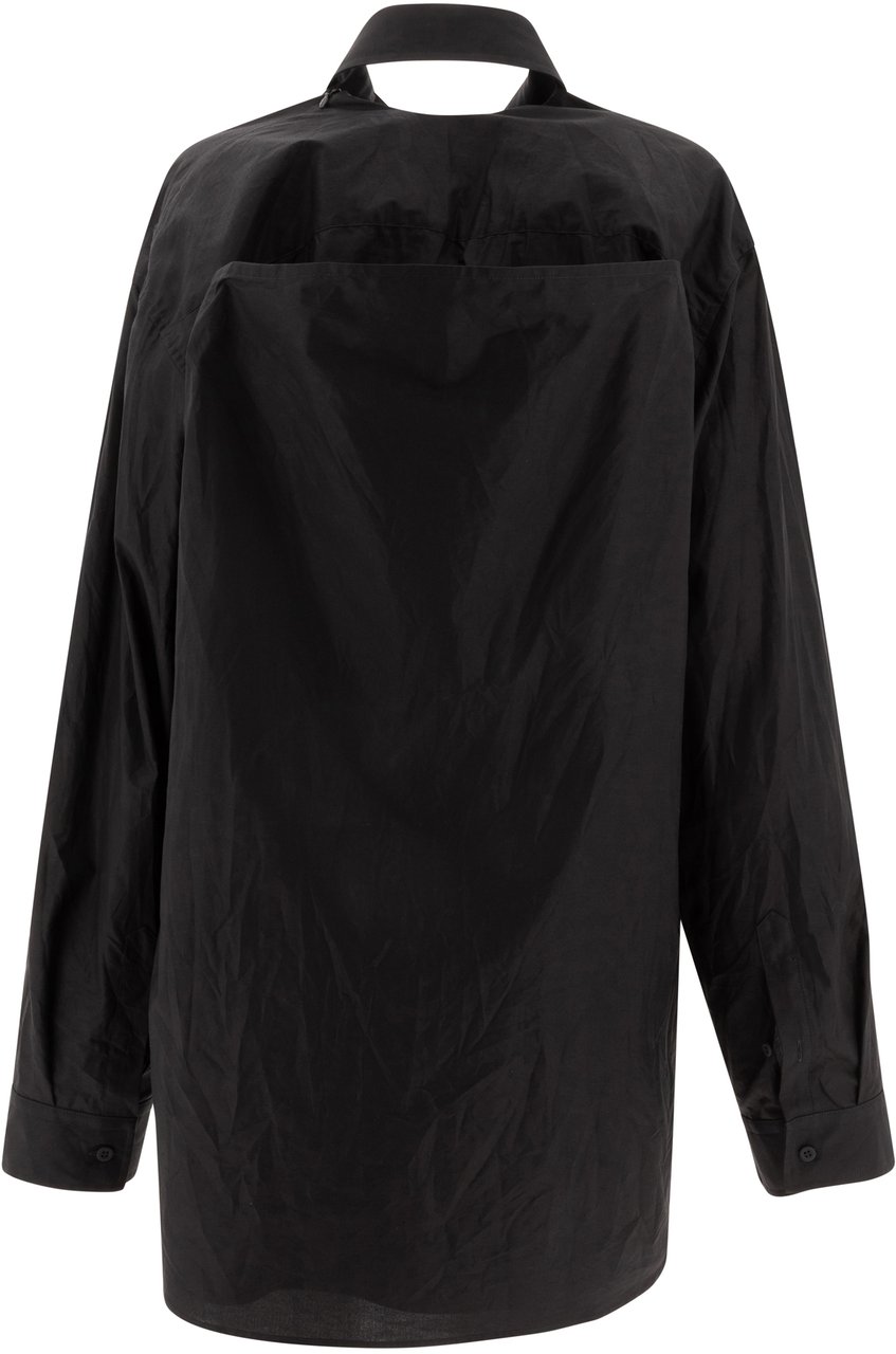 Balenciaga "Suspended" shirt-effect dress Zwart