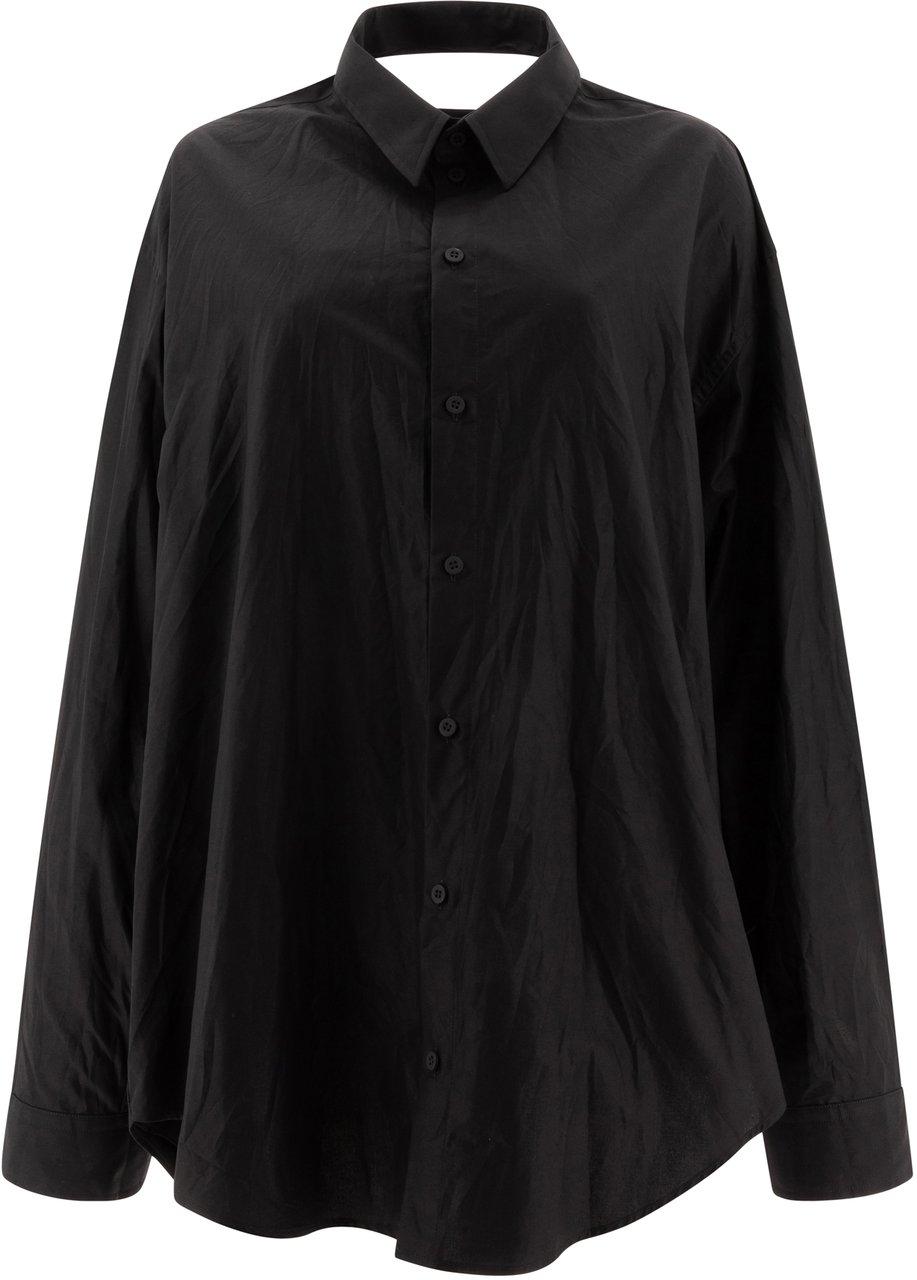 Balenciaga "Suspended" shirt-effect dress Zwart