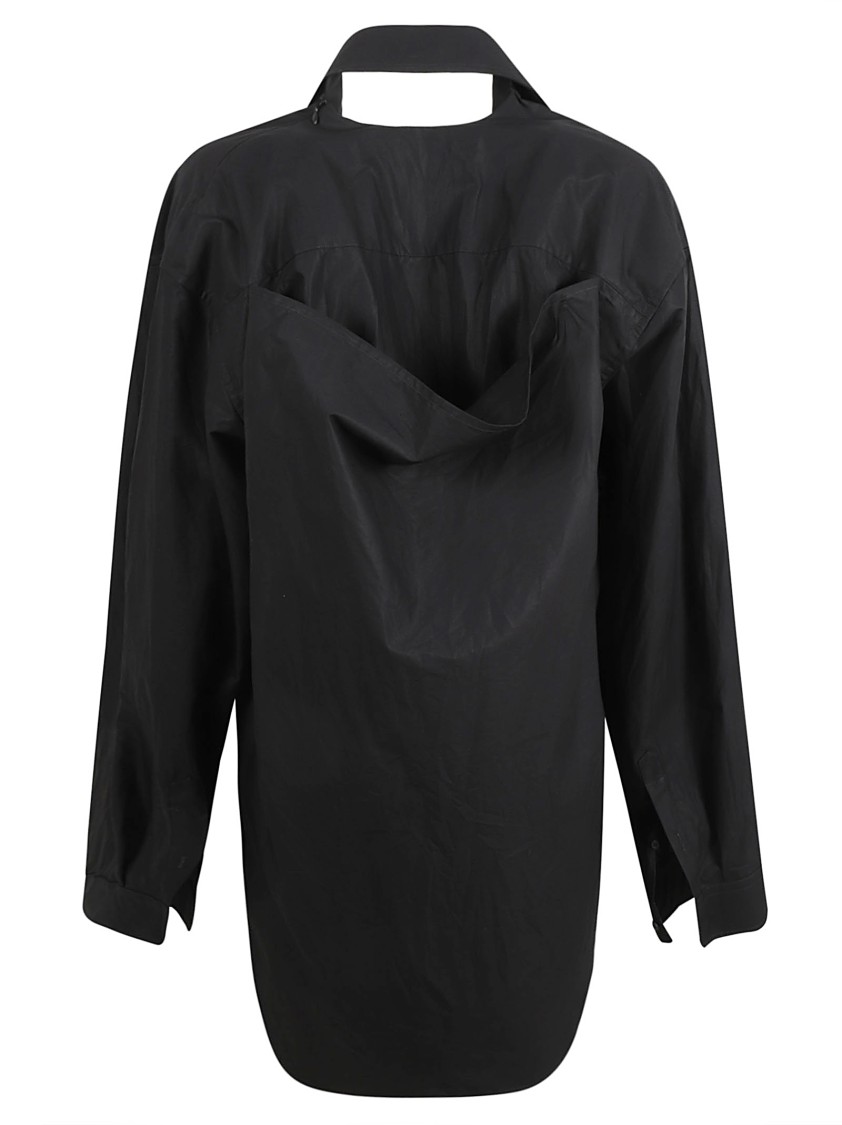 Balenciaga Relaxed Fit Black Dress Zwart