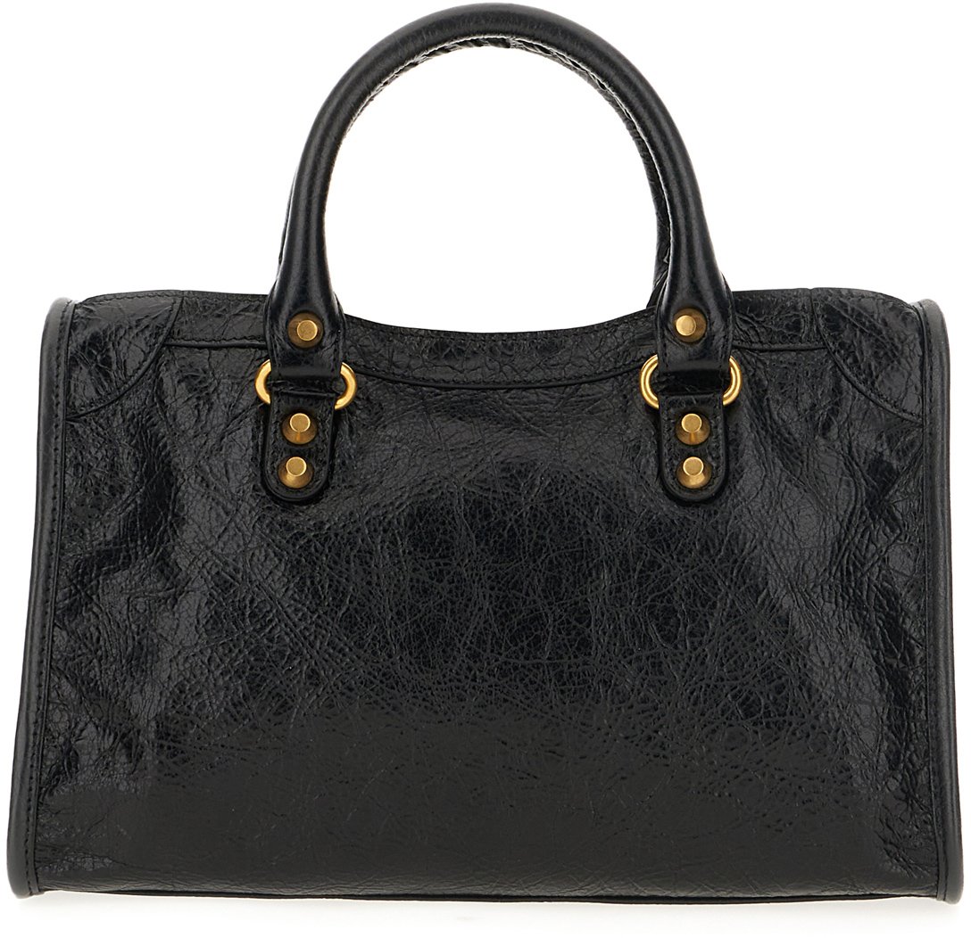 Balenciaga Balenciaga Black leather small Le City handbag Zwart