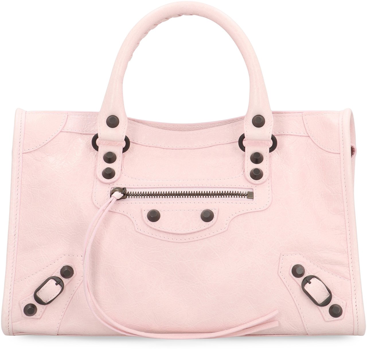 Balenciaga Little Leather Bag in the City Roze