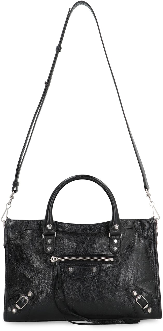 Balenciaga Le City Small leather bag Zwart