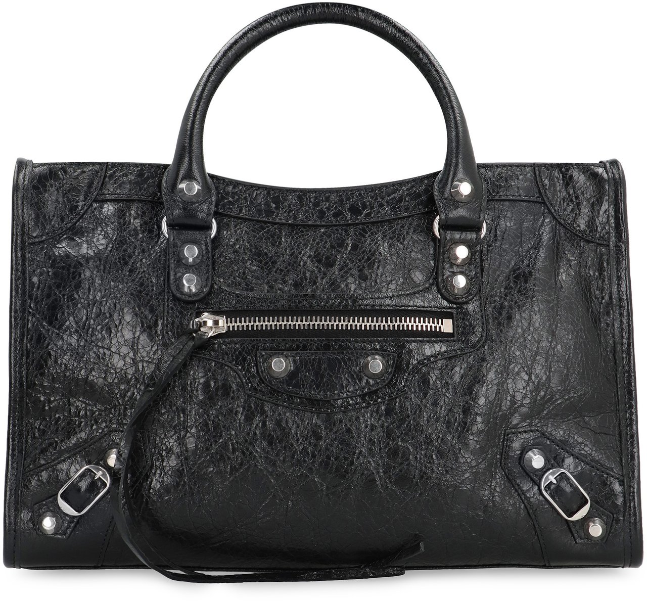 Balenciaga Le City Small leather bag Zwart