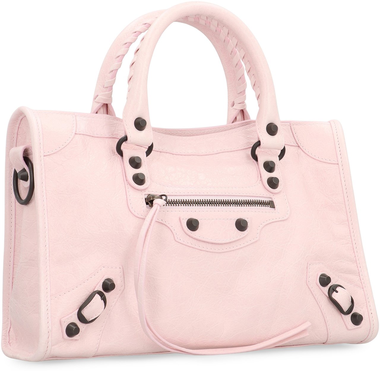 Balenciaga Little Leather Bag in the City Roze