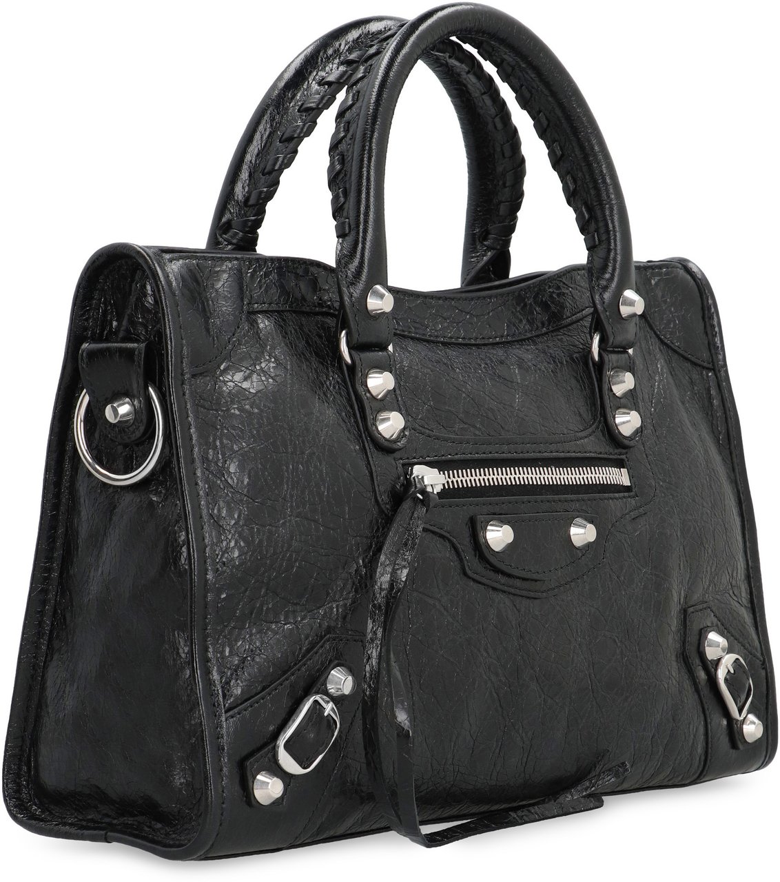 Balenciaga Le City Small leather bag Zwart