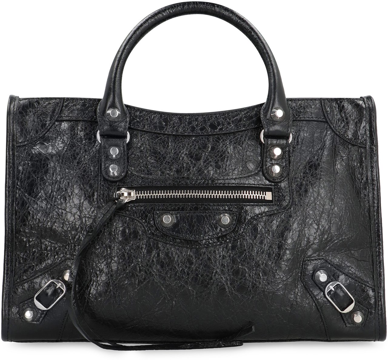 Balenciaga Le City Small leather bag Zwart