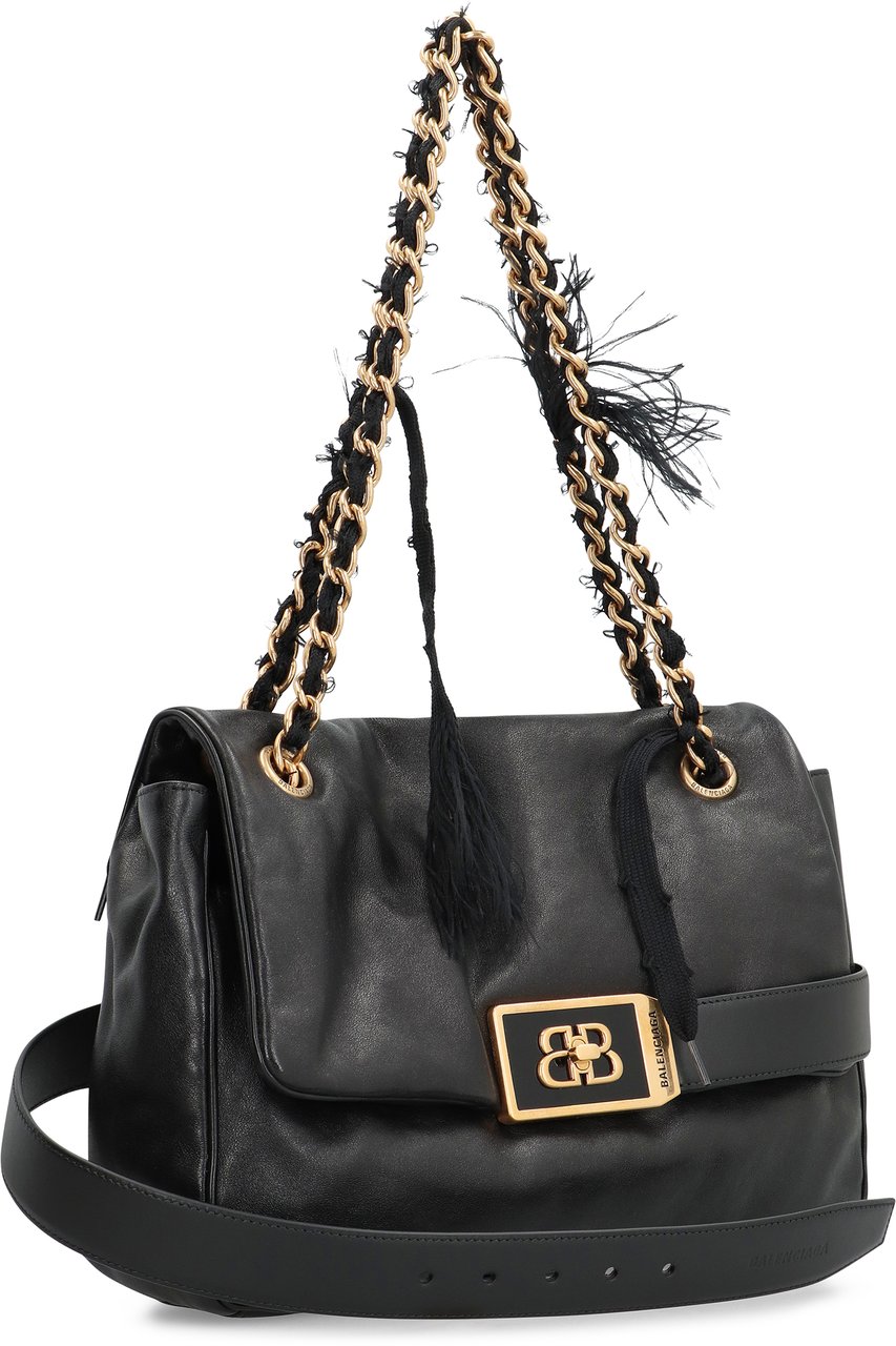 Balenciaga Modu leather crossbody bag Zwart