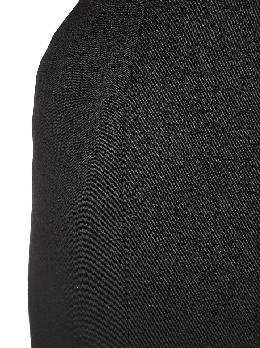Balenciaga High-Waisted Hourglass Black Skirt With Back Zip Closure Zwart