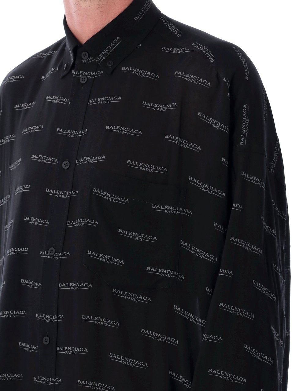 Balenciaga Cocoon shirt Zwart