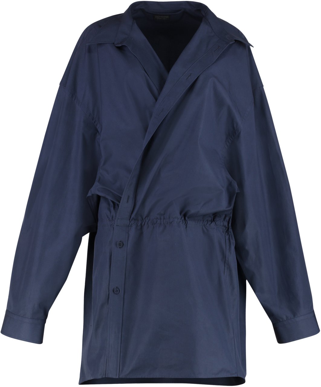 Balenciaga Cotton shirtdress Blauw