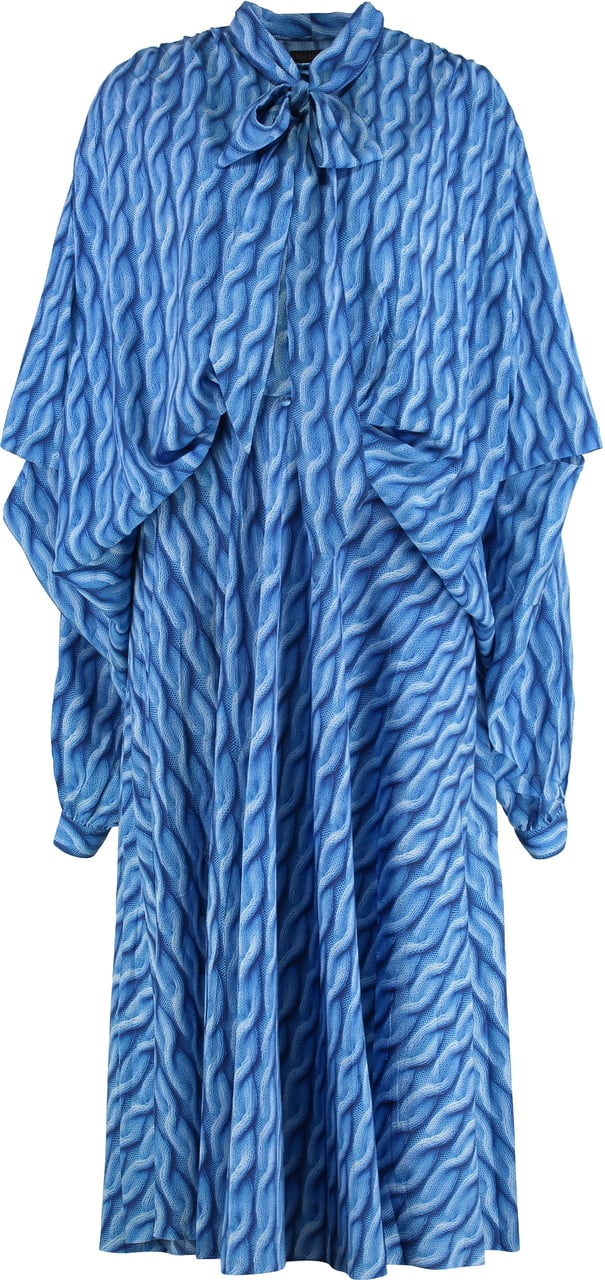 Balenciaga Printed dress Blauw