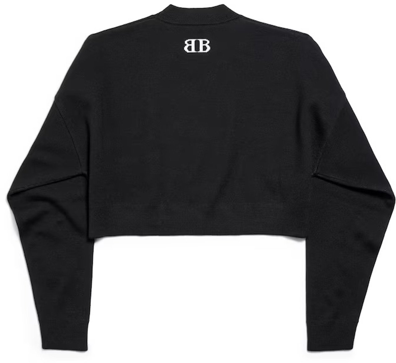 Balenciaga Cropped Sweater Zwart