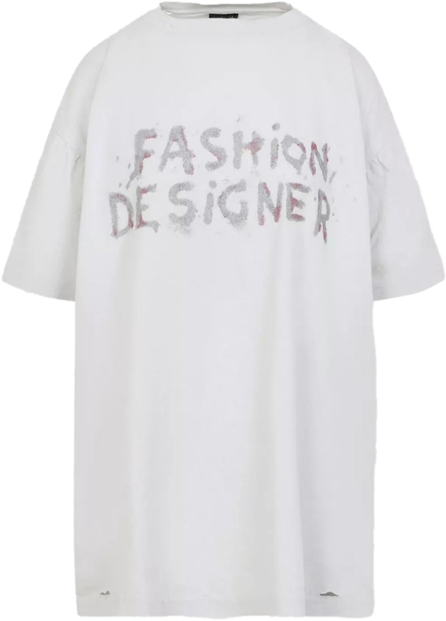 Balenciaga Shifted T-shirt Wit