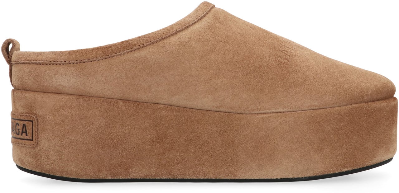 Balenciaga Alaska Soft Suede mules Bruin