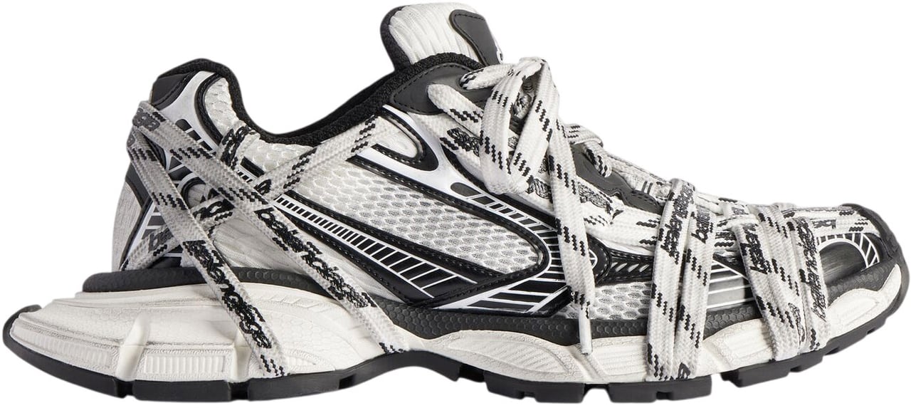 Balenciaga Sneaker extreme 3XL lacci logo bianco/nero Wit