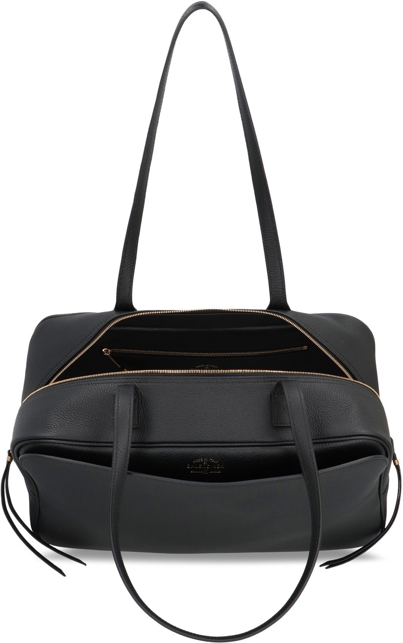 Balenciaga Bowling bag Carrie Media in calfskin Zwart