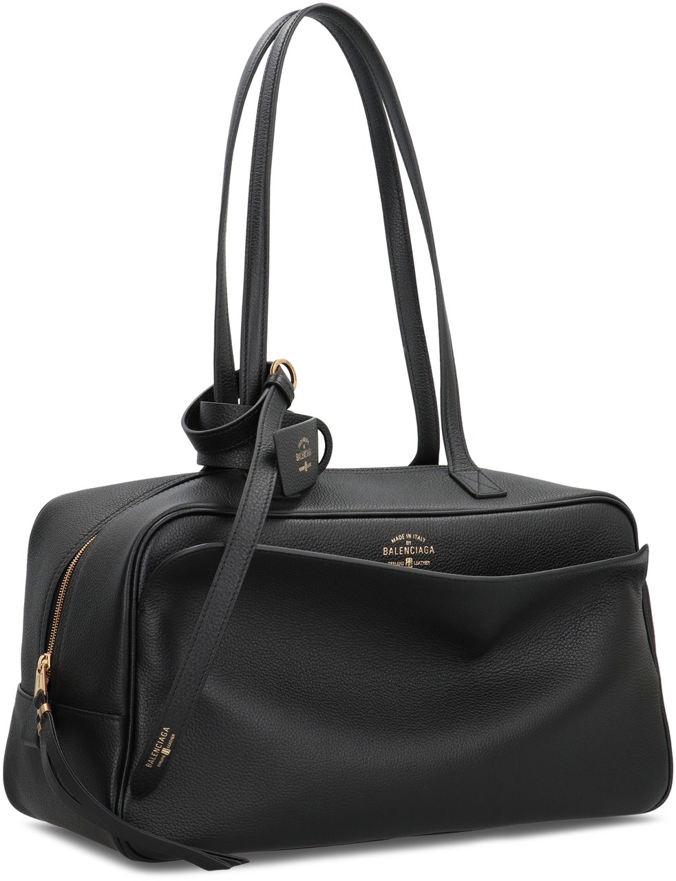 Balenciaga Bowling bag Carrie Media in calfskin Zwart