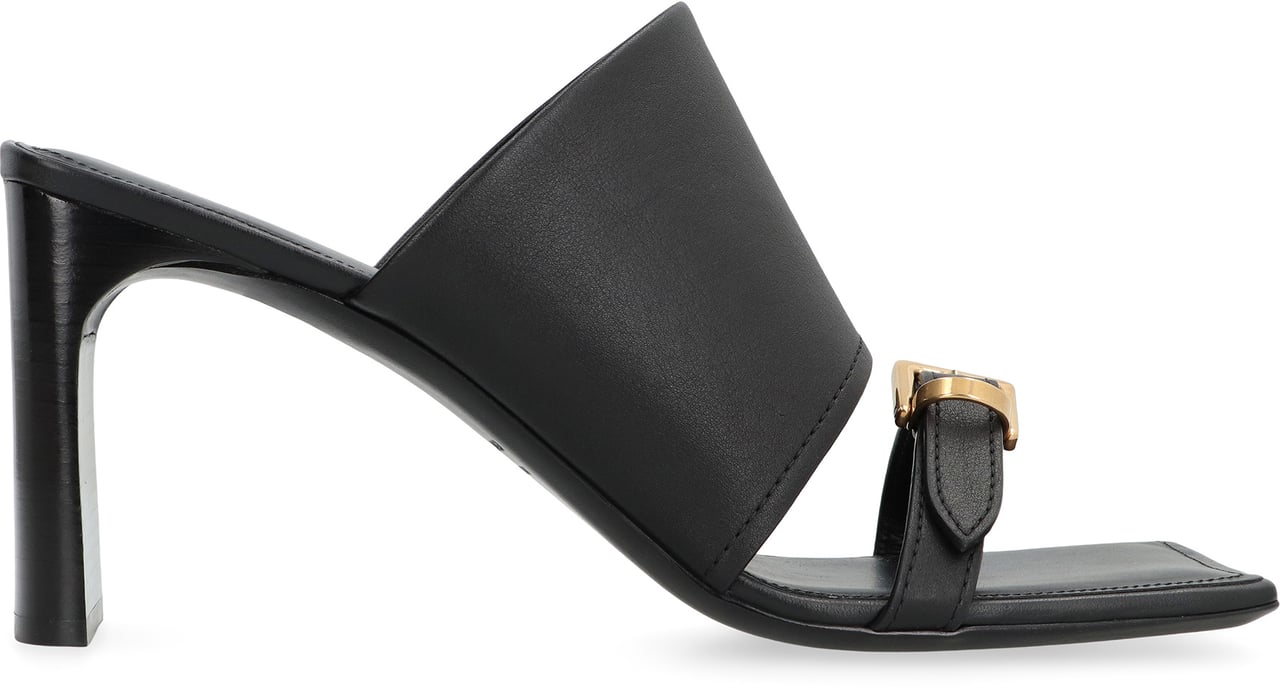 Balenciaga Bel Air Leather sandals Zwart