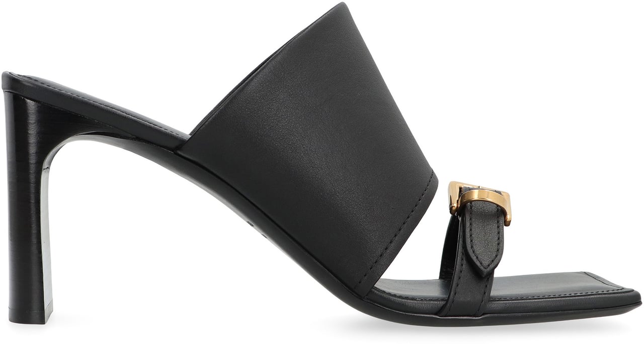 Balenciaga Bel Air Leather sandals Zwart